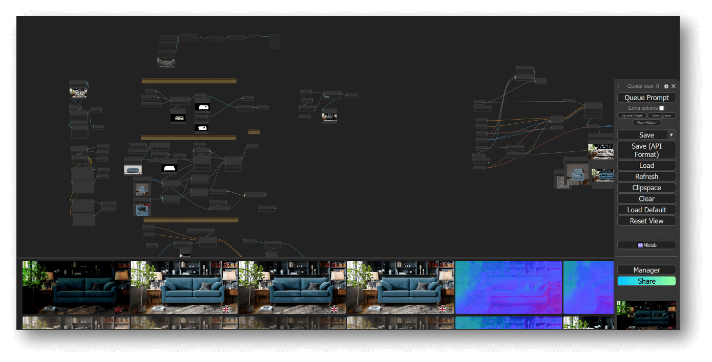 Application of GenAI in image production with imagejet and ComfyUI